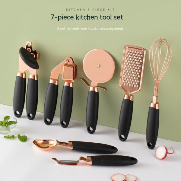 Kitchen Household Peeler Gadget Copper Plating Set - Image 2