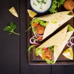 Meatless Gyros using Roasted Chickpeas